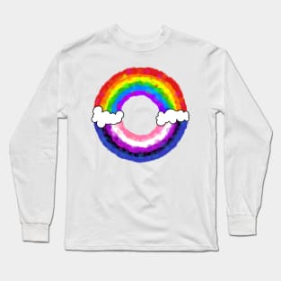 Rainbow genderfluid Long Sleeve T-Shirt